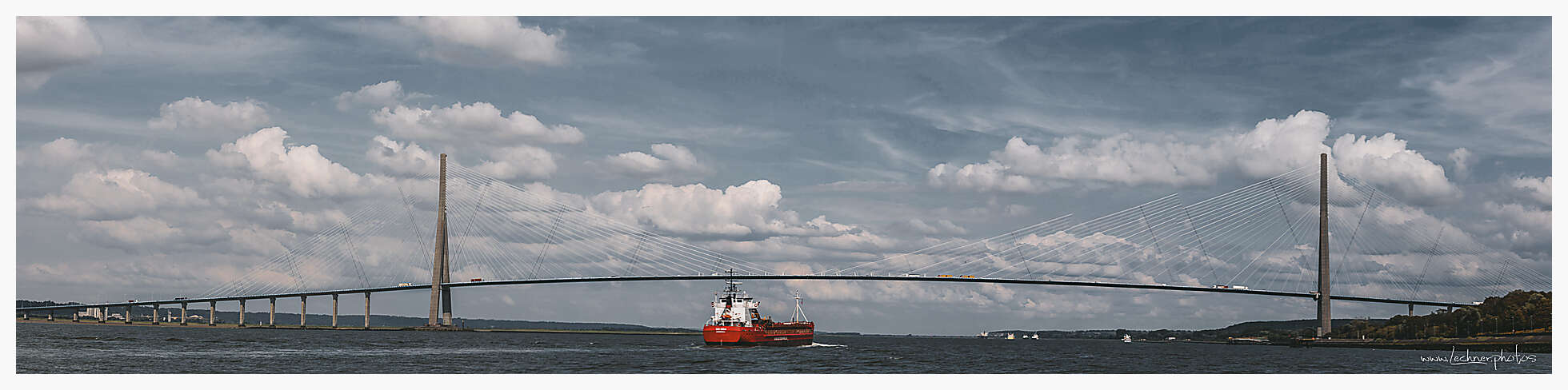 Pont De Normandie over the Seine river