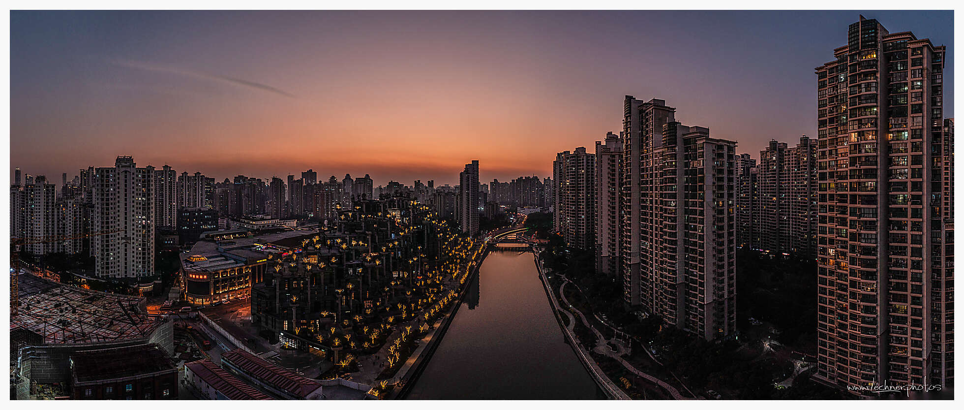 1000 Trees sunet panorama