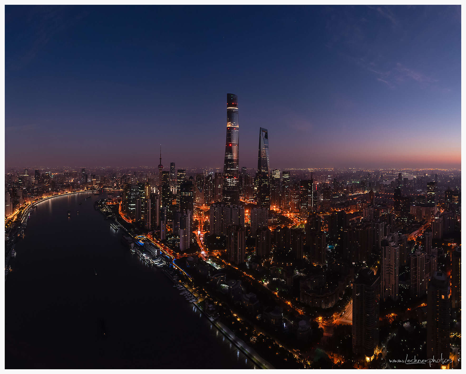 20211120 20211120 01 of 9 pano  stitch bund night - Shanghai Skyline