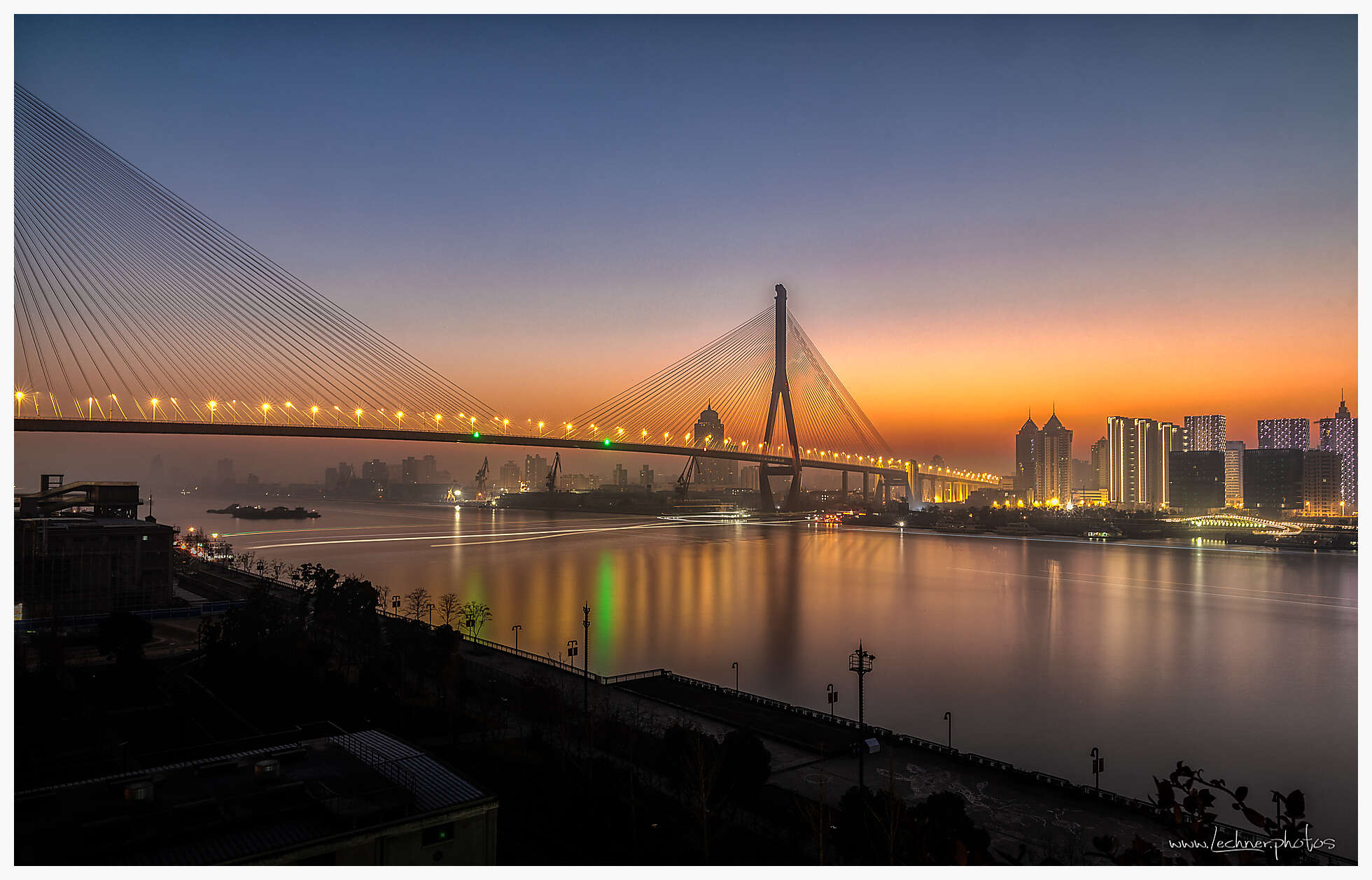 Yangpu Bridge sunrise