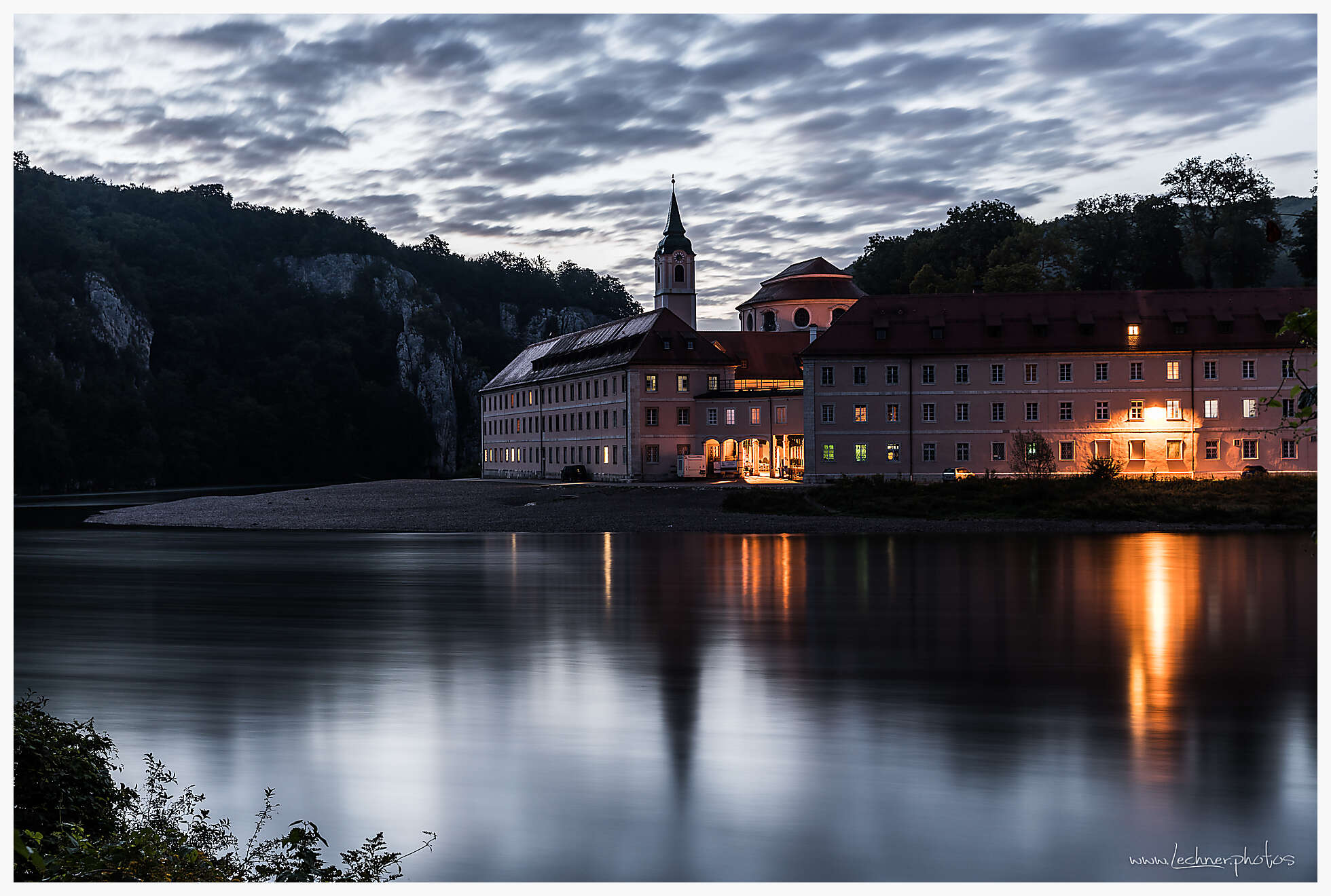 Weltenburg monestary at sunrise