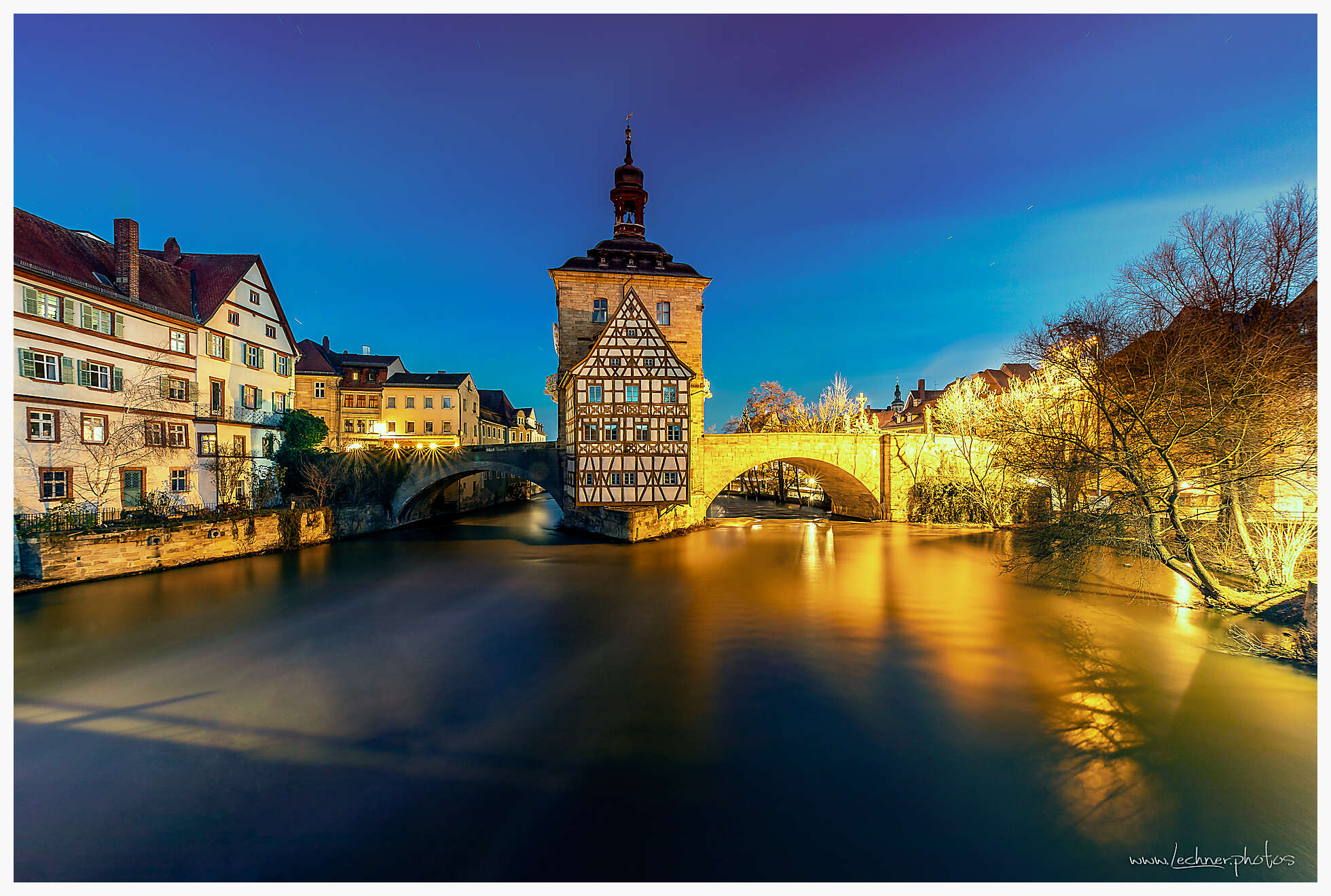 Old townhall of Bamberg at sunrise