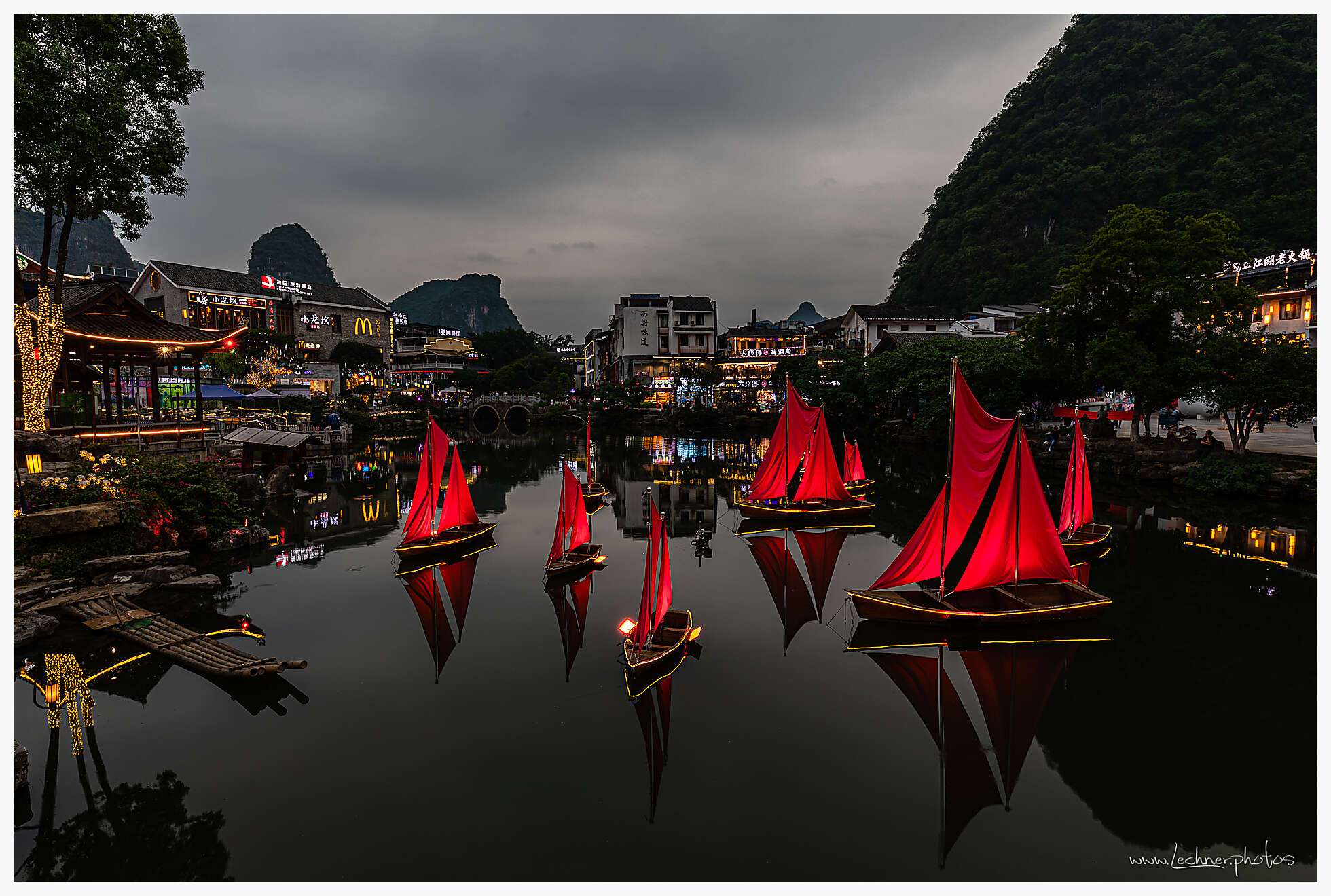 Yangshuo boats
