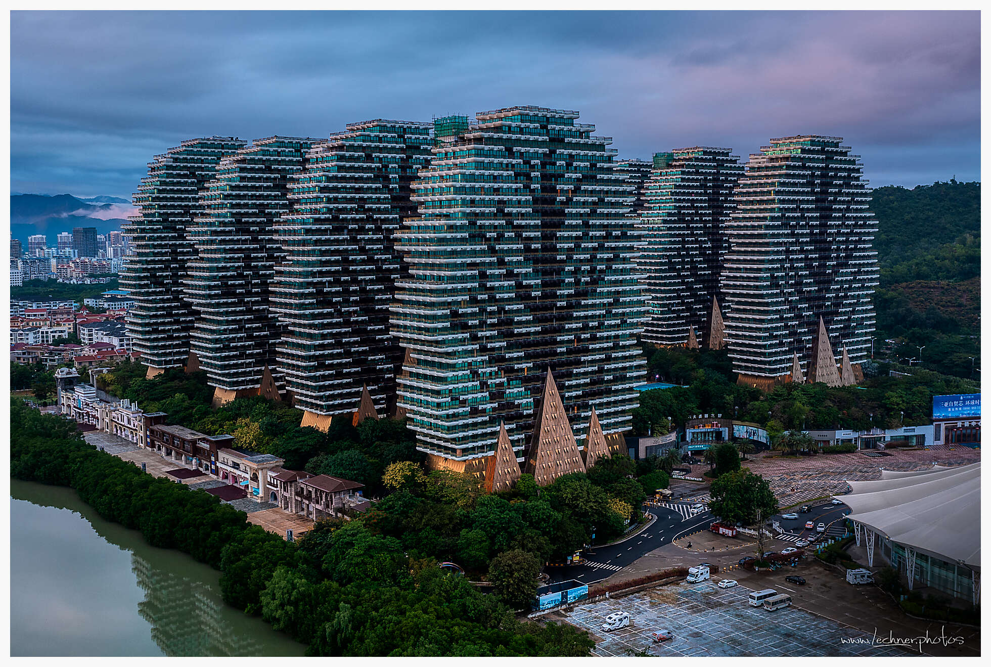 Tree Hotel Sanya from above